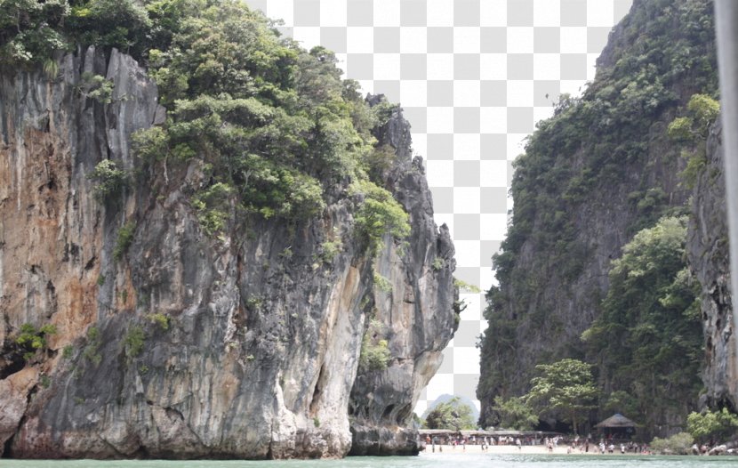 Khao Phing Kan Stone Mountain James Bond Island - Water Resources - Guilin Landscape Photography Transparent PNG