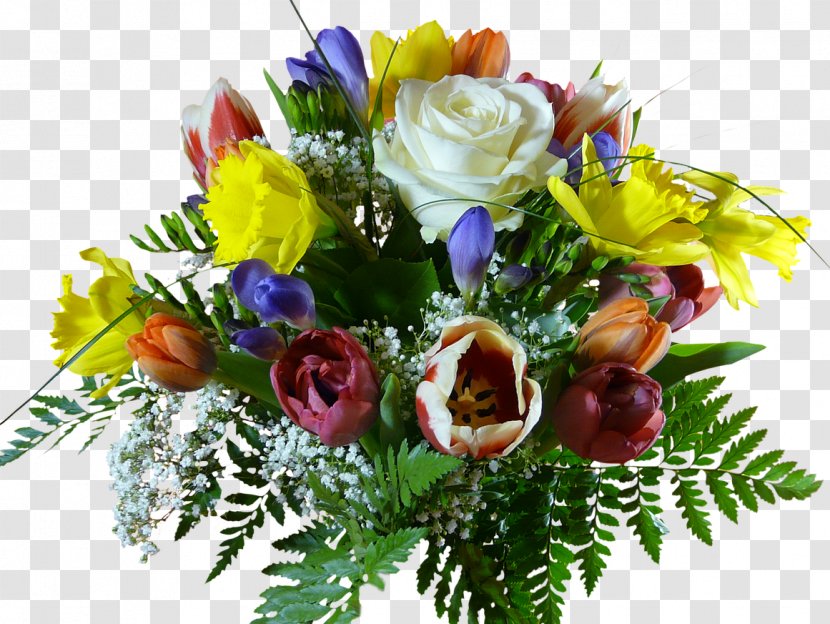 Flower Bouquet Birthday Cut Flowers - Anniversary - Banquet Transparent PNG