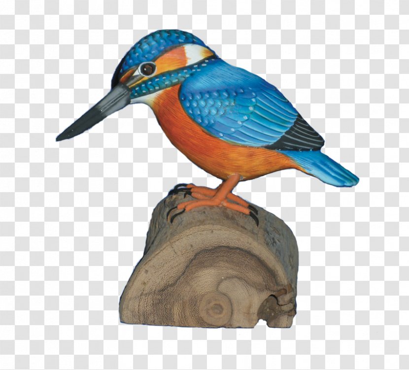 Wood Carving Bird Beak Kingfisher - Balinese Watercolor Transparent PNG