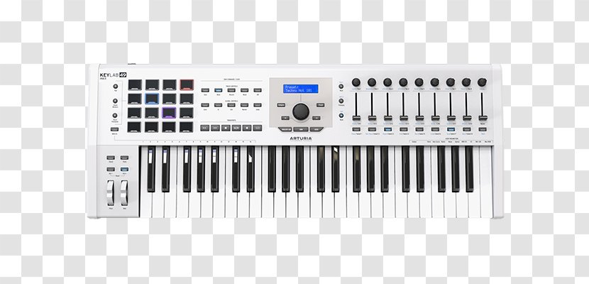 Arturia Keylab-MKII-49 MIDI Controllers Keyboard - Electronic - Keylab 49 Transparent PNG