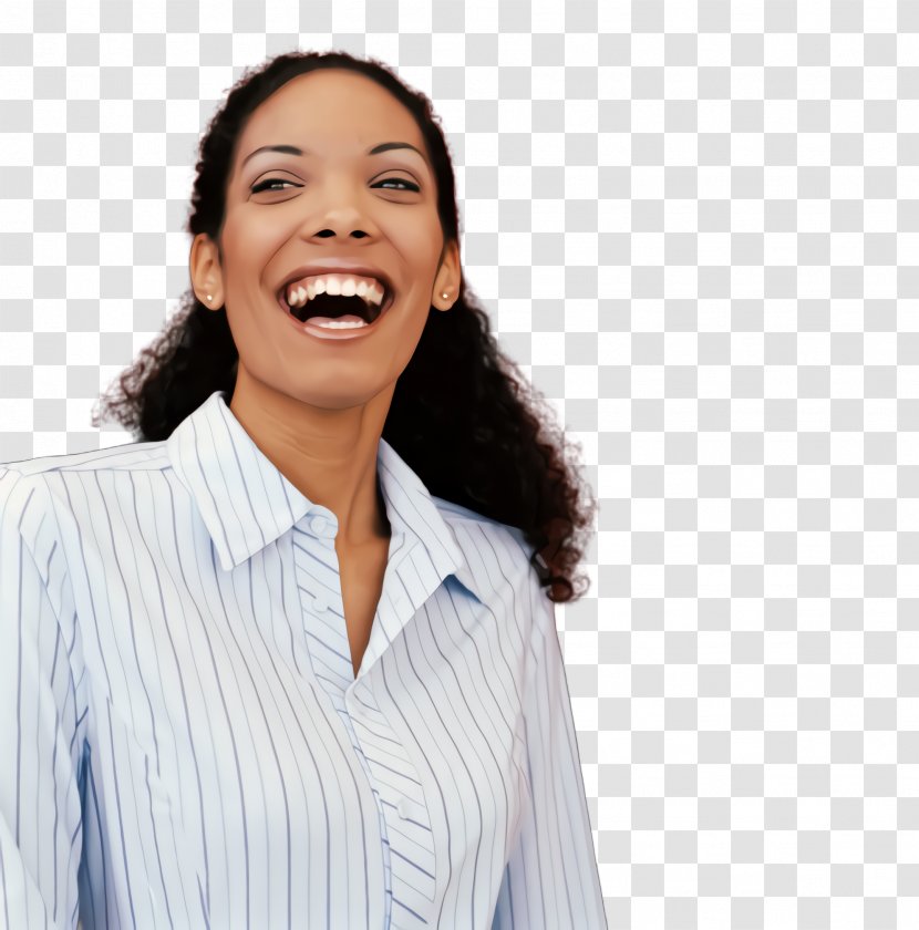 Facial Expression Gesture Smile Neck Laugh - Whitecollar Worker - Happy Transparent PNG