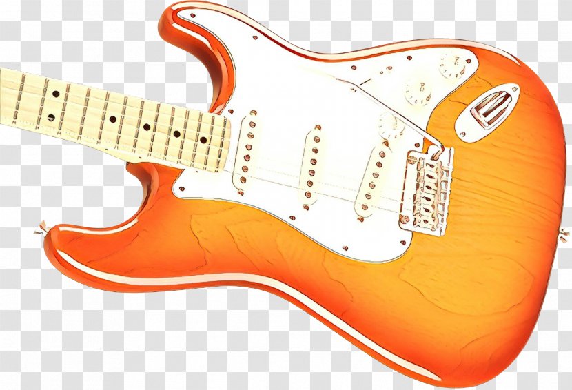 Orange Background - Bass Guitar - Slide Music Transparent PNG