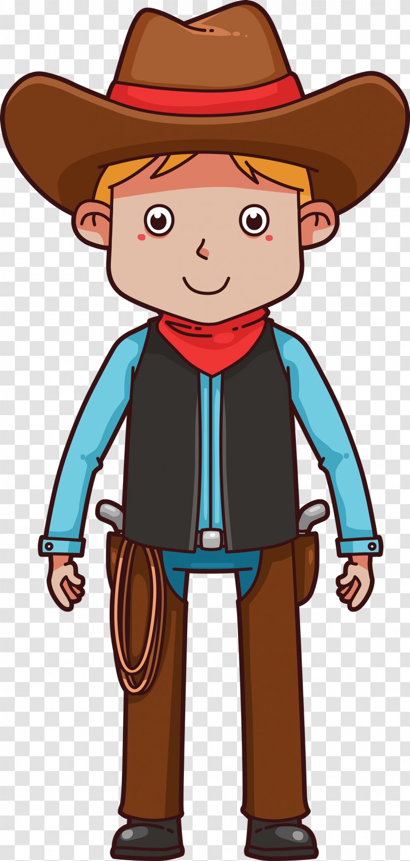 American Frontier Cowboy Cartoon Western Clip Art - Headgear - Cliparts Transparent PNG