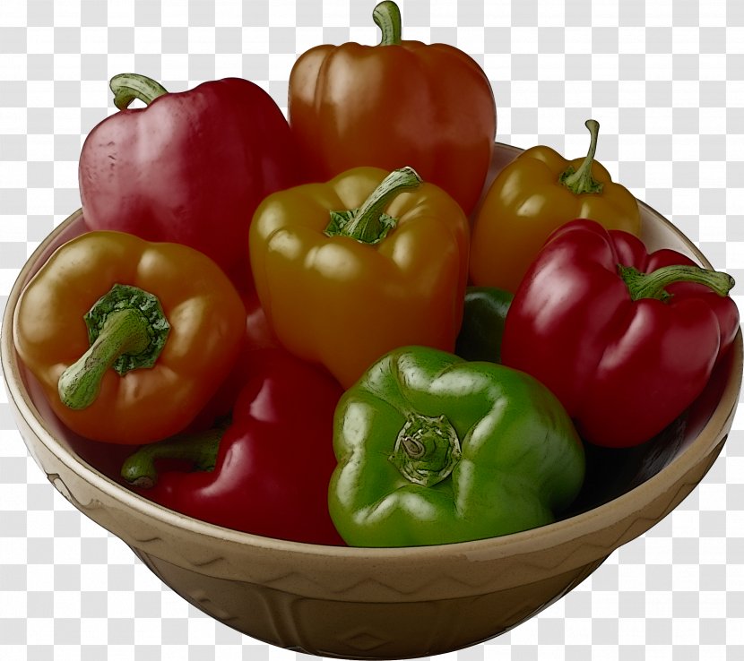 Natural Foods Bell Pepper Food Pimiento Vegetable - Capsicum - Plant Red Transparent PNG