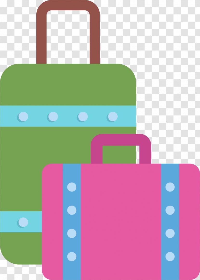 Suitcase Box Baggage - Pink - Luggage Case Transparent PNG