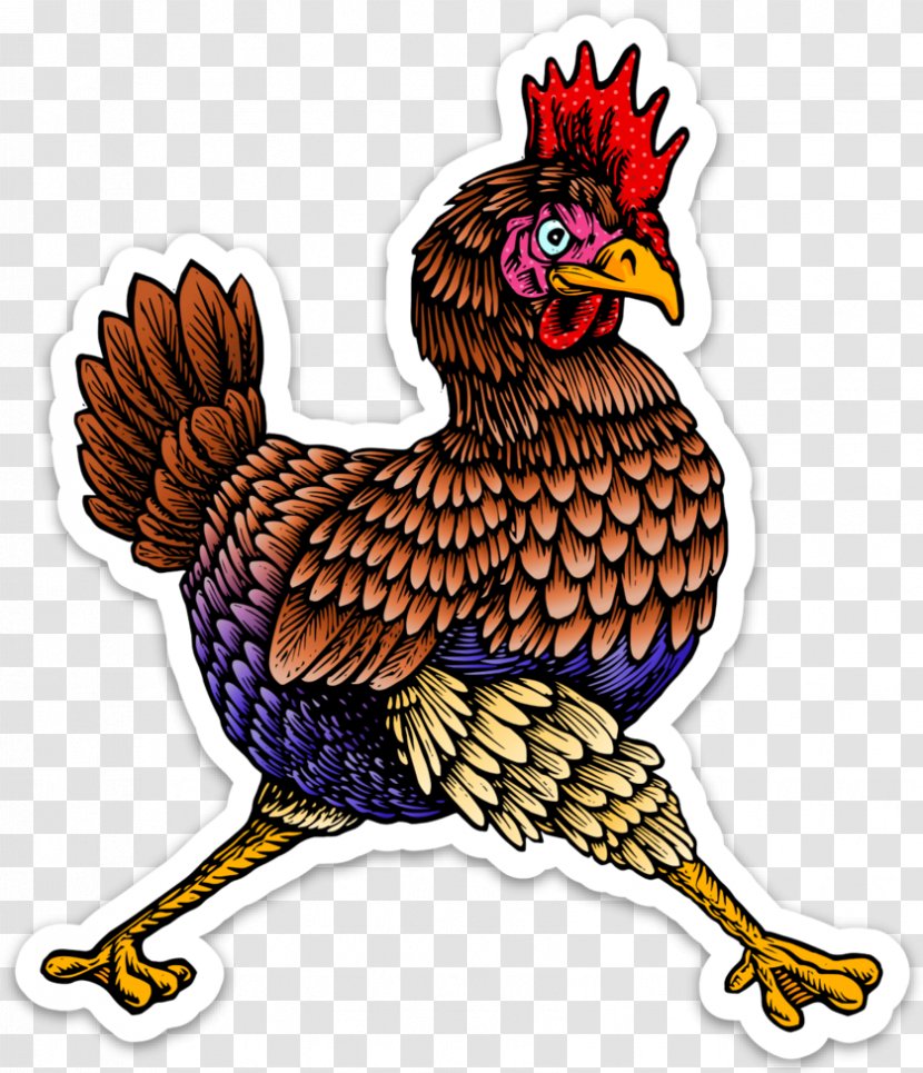 Sticker Polyvinyl Chloride Vinyl Group Rooster Chicken Transparent PNG