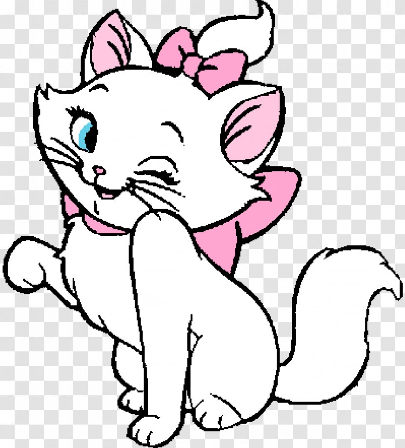 Cat Marie Kitten Coloring Book Drawing - Frame Transparent PNG