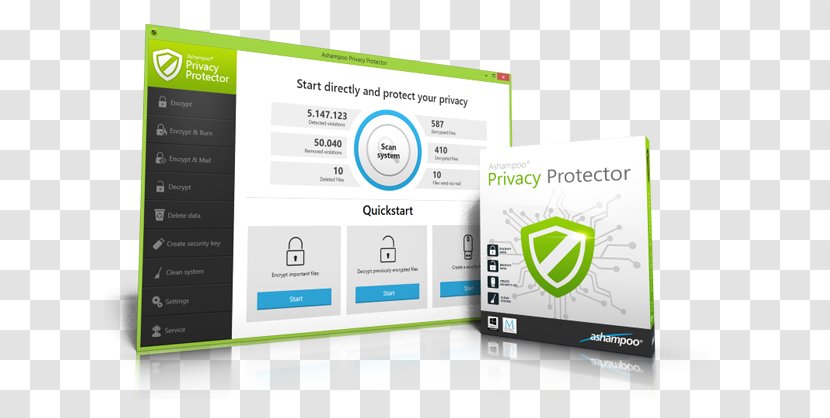 Computer Software Product Key Security Ashampoo Privacy - Logo - Screen Transparent PNG