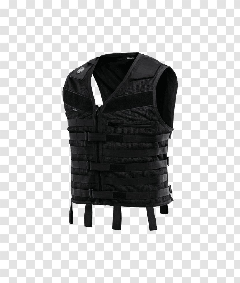 Gilets タクティカルベスト Clothing MOLLE Dye - Webbing - Black M Transparent PNG