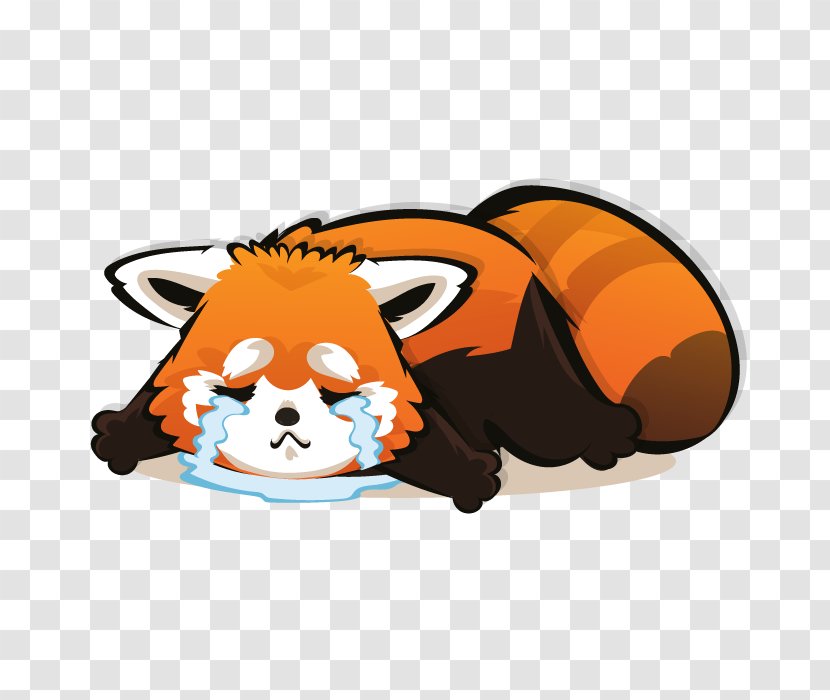 Red Panda Clip Art Giant Mammal Illustration - Crying - How To Draw Cute Transparent PNG