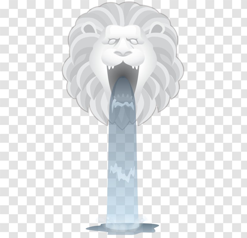Lion Fountain Clip Art Illustration Cartoon - Dough - Lion's Head Transparent PNG