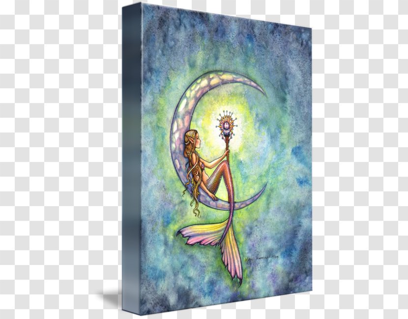 Mermaid Moon: Big Sketchbook (120 Sheets) For Sketching, Doodling, And Writing! Work Of Art Printmaking - Fantasy Transparent PNG