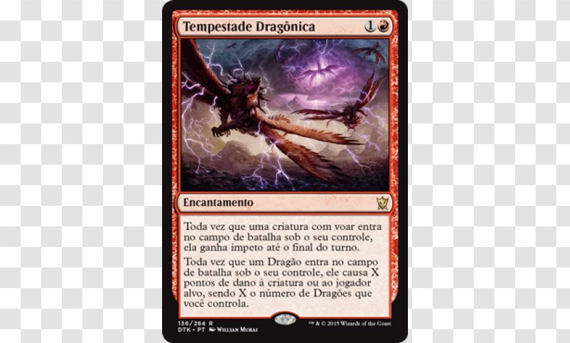 Magic: The Gathering Commander Dragon Tempest Playing Card - Game Transparent PNG