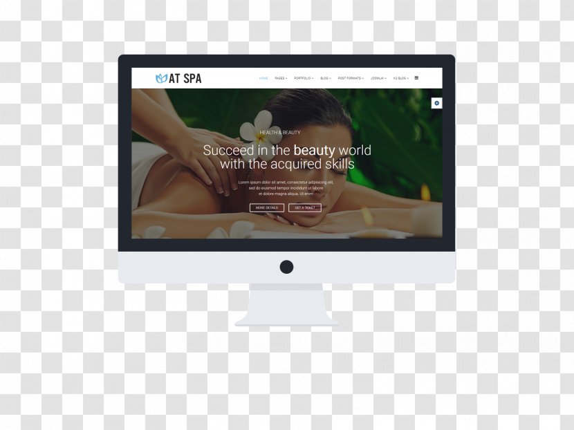 Responsive Web Design Template Beauty Parlour Spa Joomla - Content Management System - Theme Transparent PNG
