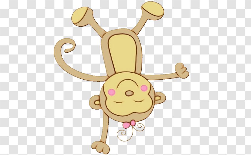 Monkey Cartoon - Animation Yellow Transparent PNG