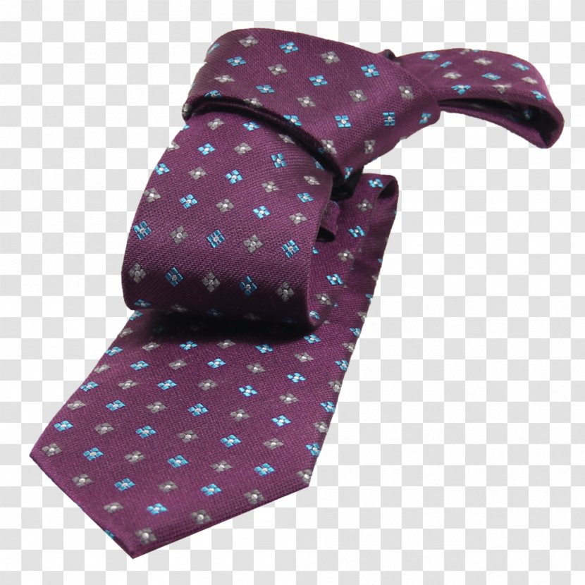 Necktie Silk Polka Dot Knot Purple - Shirt - Tie Transparent PNG