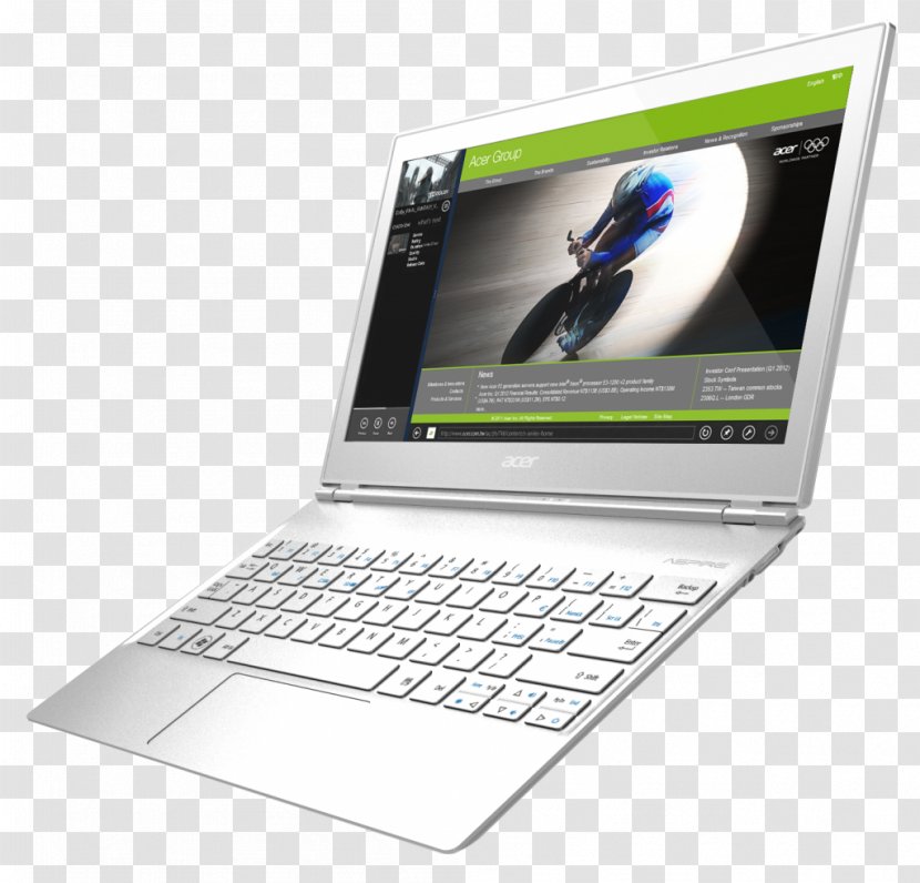 Laptop Acer Aspire S7-392-74508G25tws 13.30 Ultrabook - Technology Transparent PNG