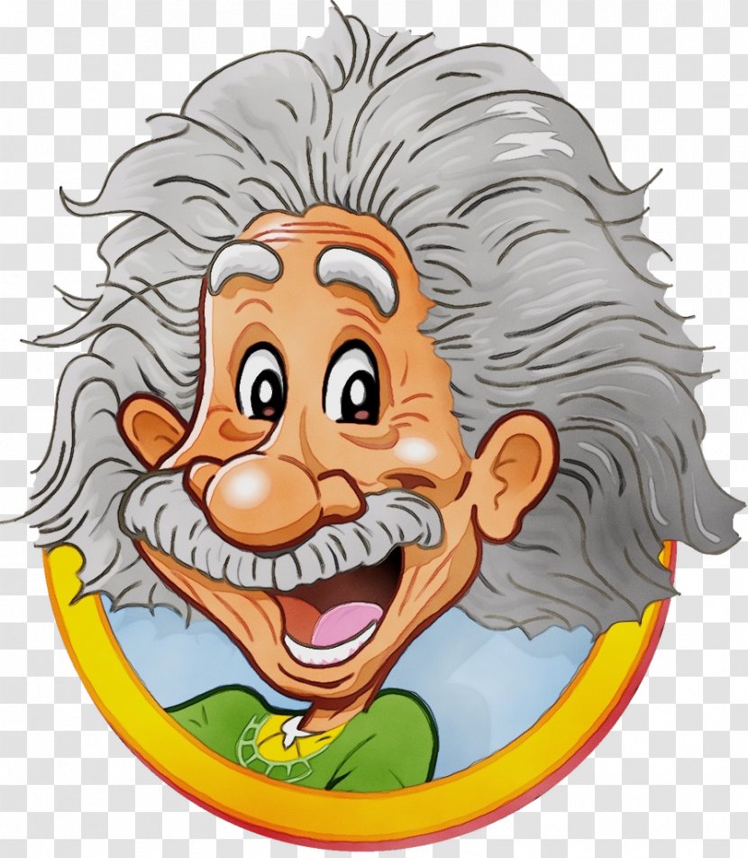 Albert Einstein Cartoon - Comedy Smile Transparent PNG