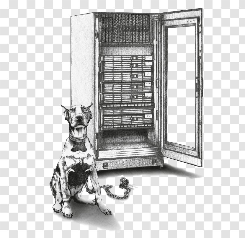 Information Security Technology Guard - Black And White - Watchdog Transparent PNG