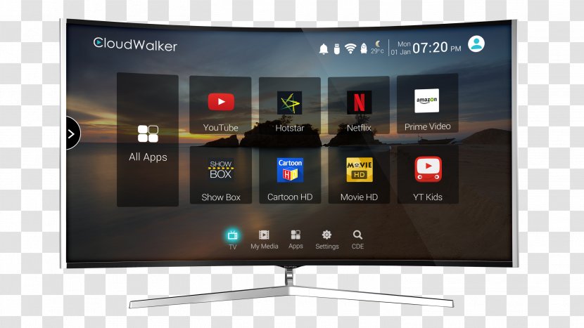 LED-backlit LCD Smart TV Television 4K Resolution Samsung Galaxy Ace - Set - Tv Transparent PNG