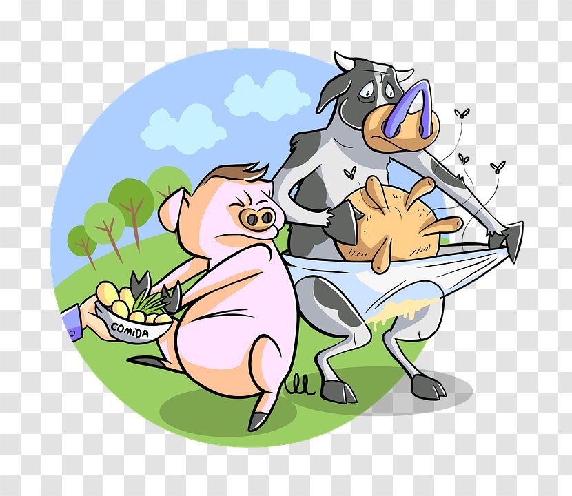 Clip Art Cattle Agriculture Agribusiness Livestock - Sign Transparent PNG