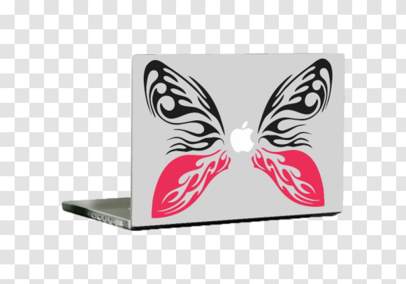 Laptop Sticker Design - Moths And Butterflies Transparent PNG