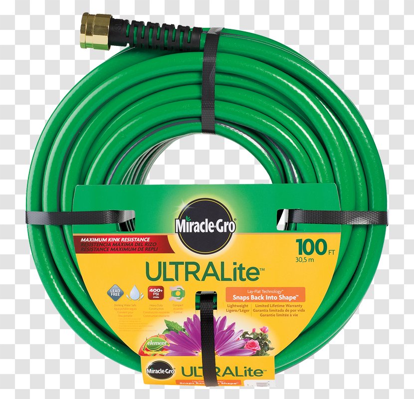 Garden Hoses Miracle-Gro Pipe - Electronics Accessory - Hose Transparent PNG