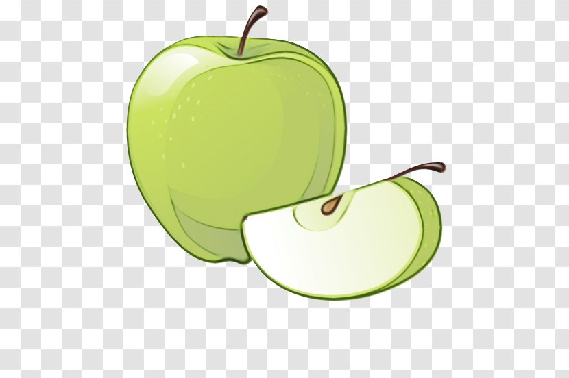 Granny Smith Green Apple Fruit Clip Art - Mcintosh Leaf Transparent PNG
