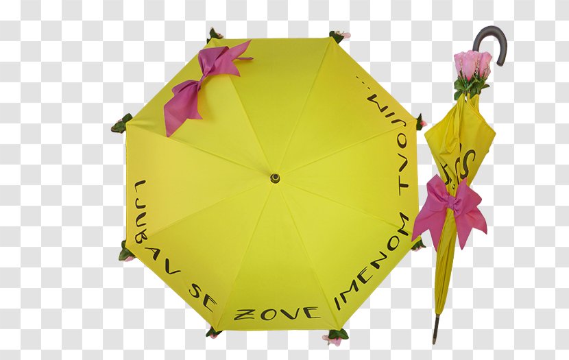 Umbrella Yellow Roselle Because Earring - Designer Transparent PNG