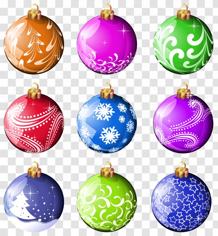 Christmas Ornament Decoration Clip Art - Ball - Pics Transparent PNG