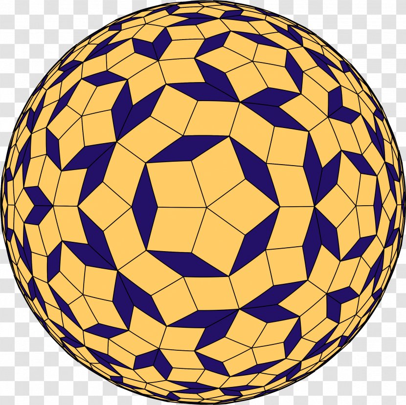 Penrose Tiling Sphere Clip Art - Football - Spherical Transparent PNG