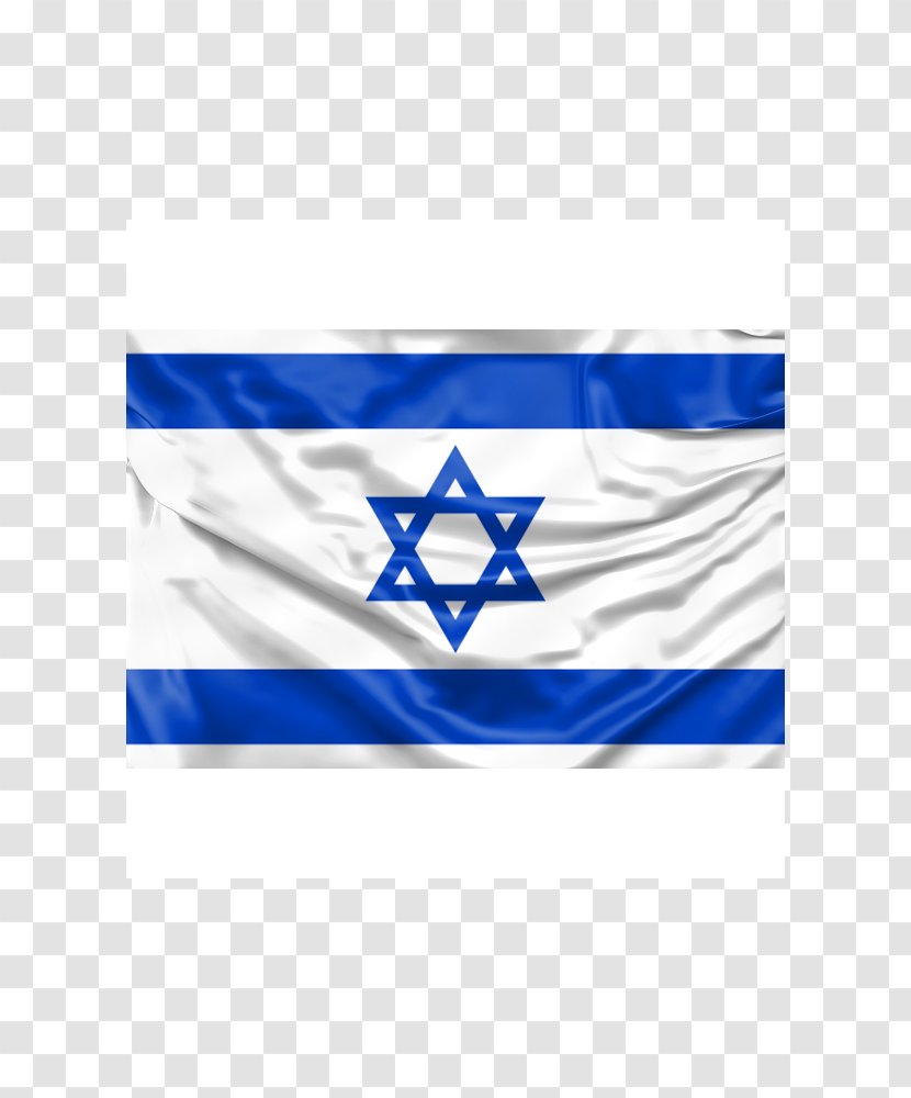 Flag Of Israel Rectangle Font - Electric Blue Transparent PNG
