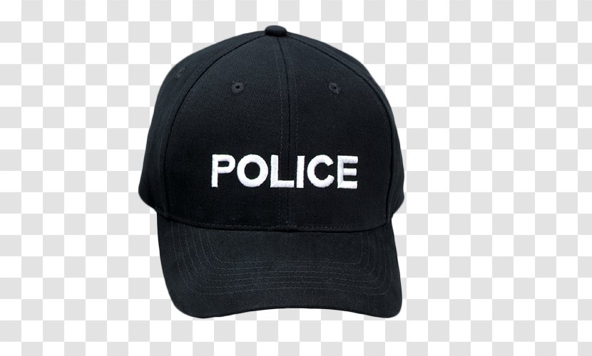 Baseball Cap Hat Police - Black Transparent PNG