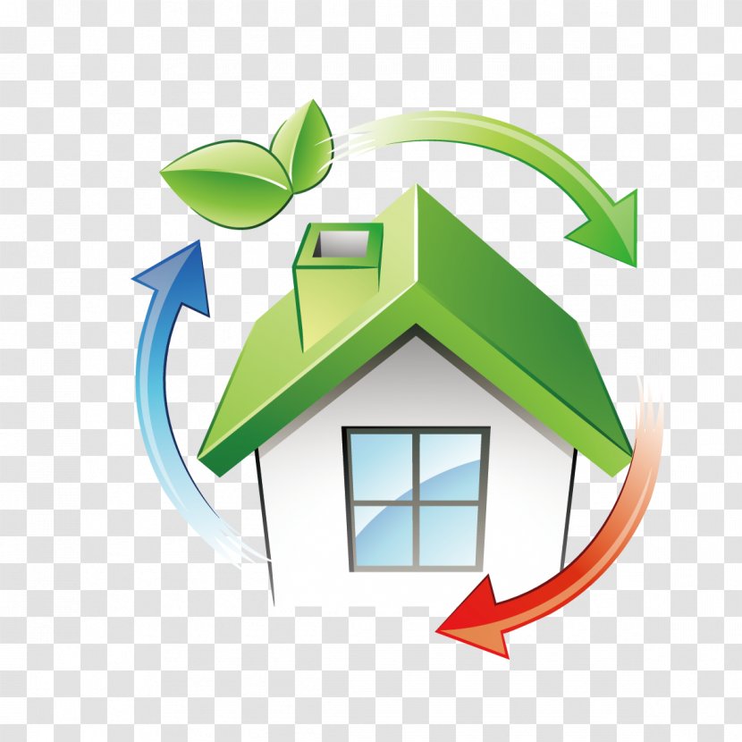 House Green Home Environmentally Friendly Building - Royaltyfree Transparent PNG