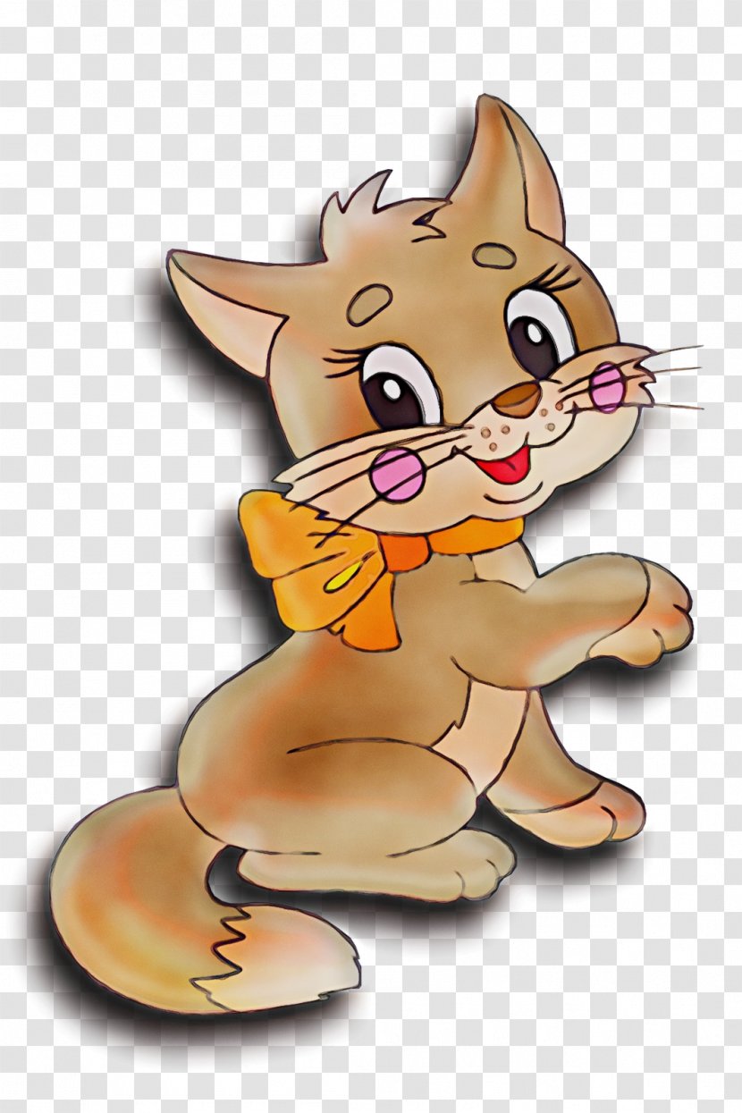 Cartoon Animated Animation Tail Fictional Character - Whiskers - Cat Transparent PNG