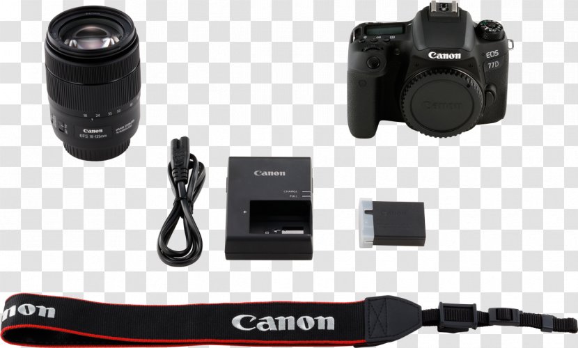 Canon EOS 77D 800D EF-S 18–135mm Lens EF Mount - Camera Transparent PNG