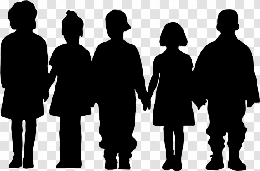 People Silhouette Social Group Standing Friendship Transparent PNG