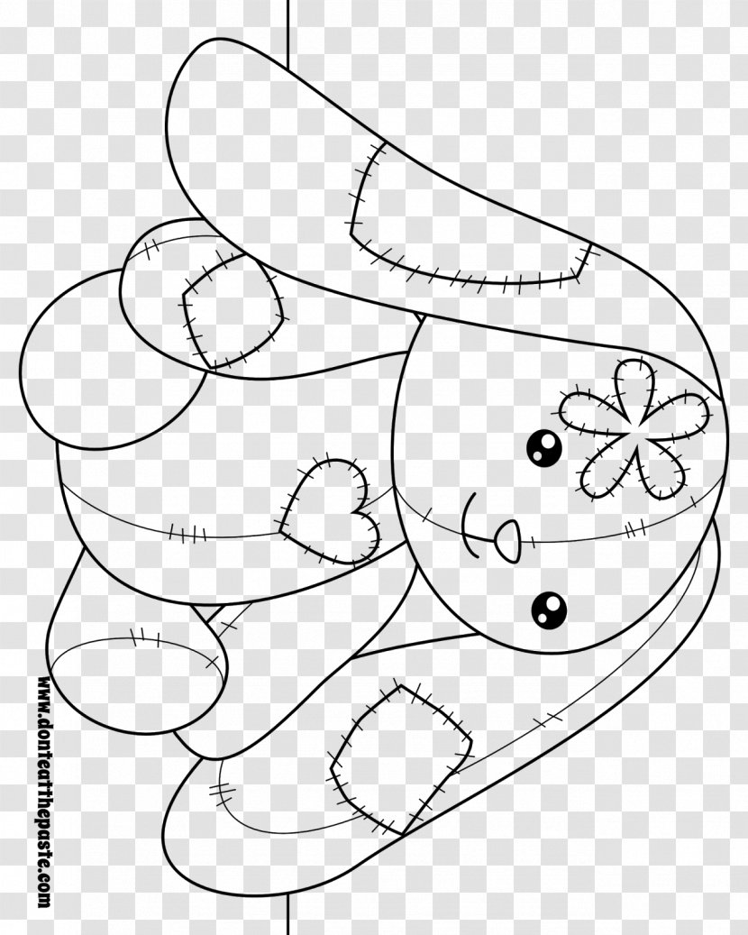 Coloring Book Drawing Child Rabbit - Flower - Sheet Transparent PNG