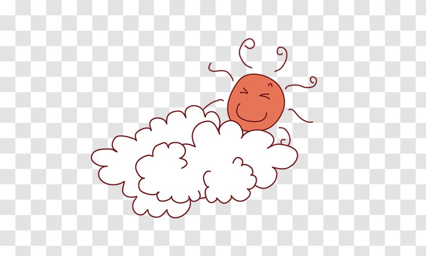 Cloud Download - Cartoon - Sun And Clouds Transparent PNG