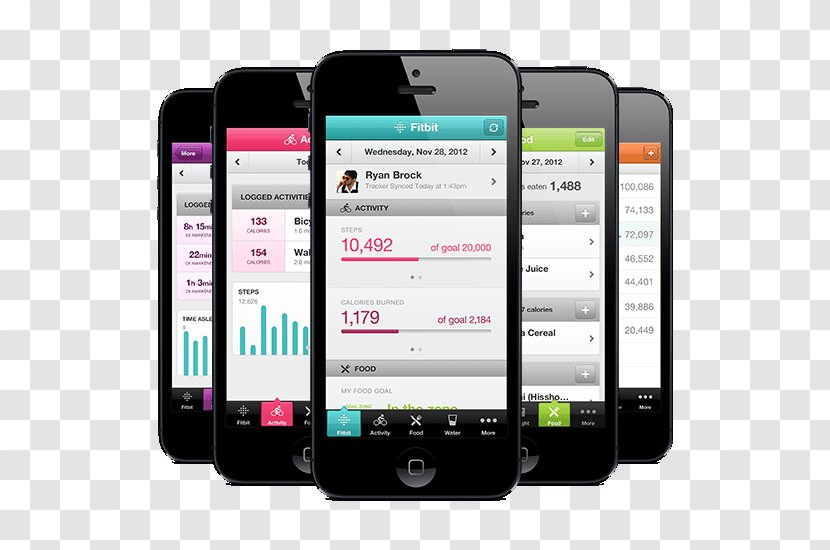IPhone 5 Health Fitness App - Smartphone - Fitbit Transparent PNG