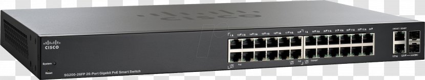 Network Switch Gigabit Ethernet Cisco Catalyst Power Over Systems - Socket Transparent PNG