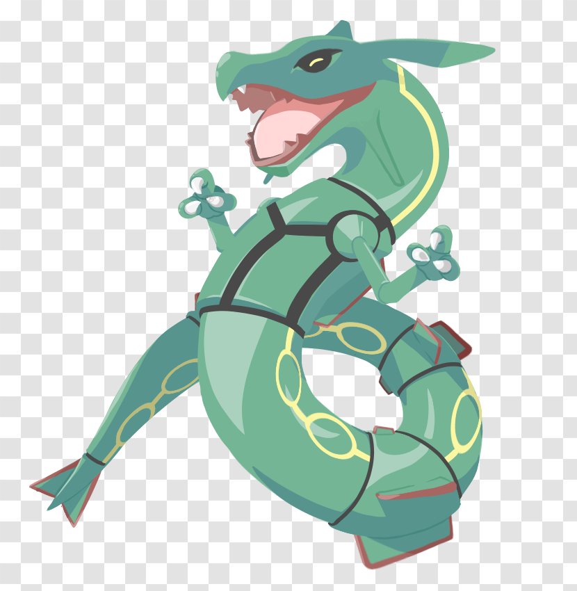 Pokémon Emerald Rayquaza Art Sticker Transparent PNG