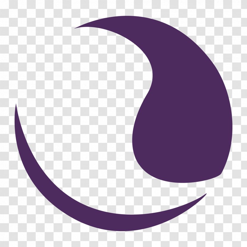 Crescent Circle Logo Desktop Wallpaper - Purple Transparent PNG