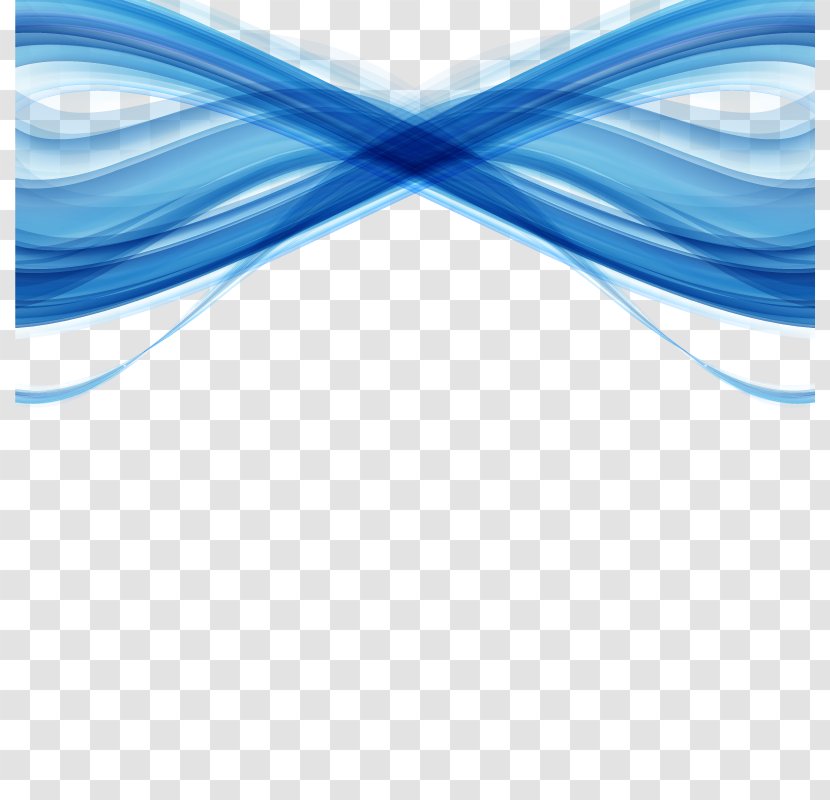Blue Ribbon - Electric - Vector Transparent PNG