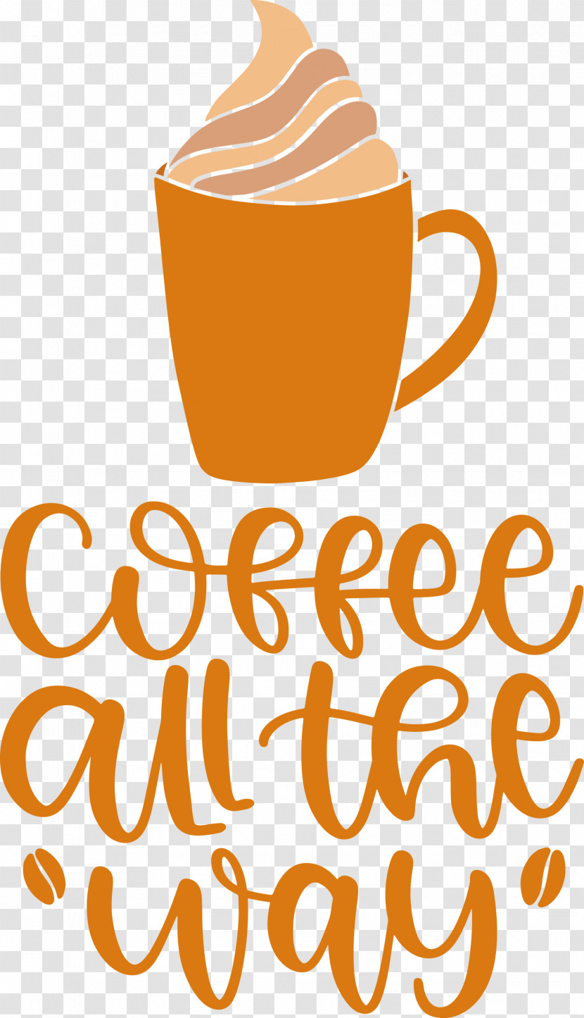 Coffee All The Way Coffee Transparent PNG