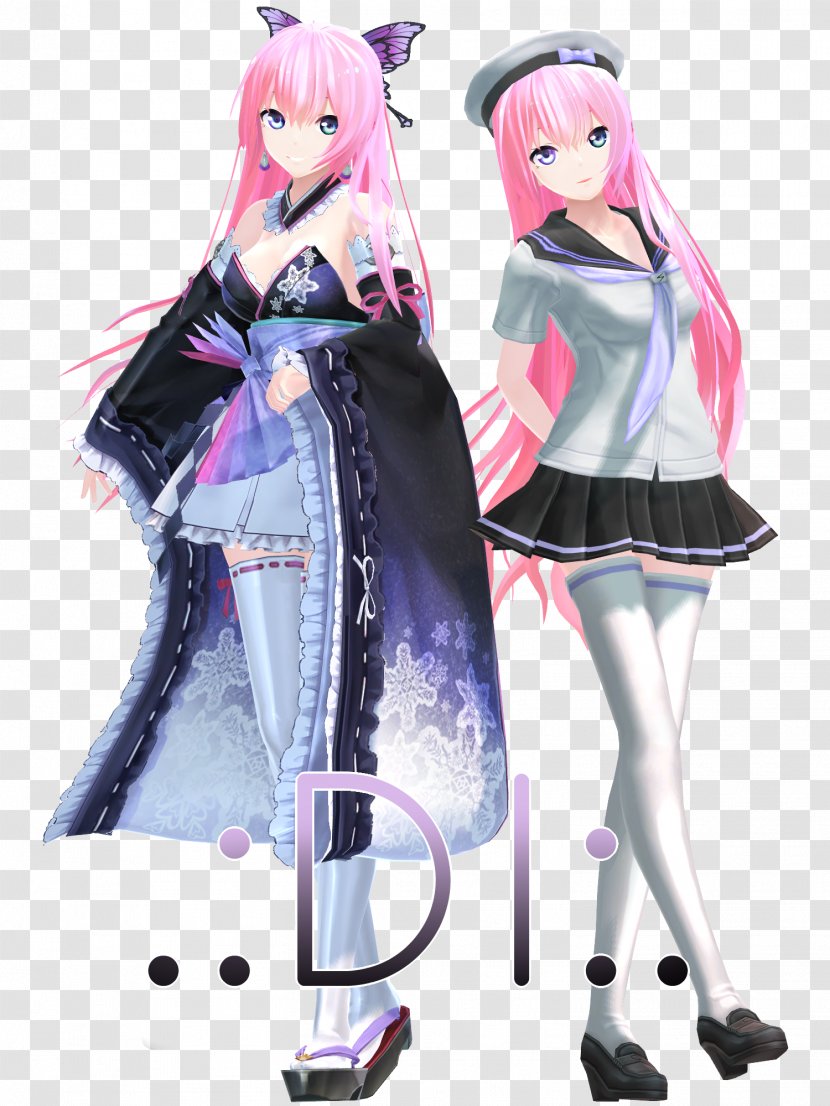 Hatsune Miku MikuMikuDance Megurine Luka Megpoid Vocaloid - Frame - Japan Kimono Transparent PNG