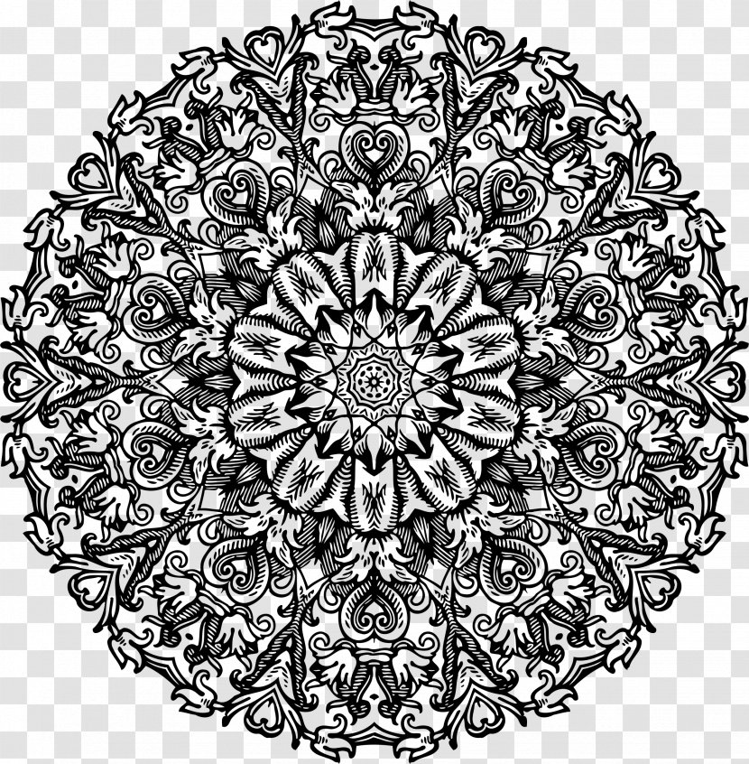 Rotational Symmetry Art - Flora - Circular Decoration Transparent PNG