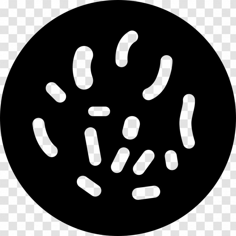 Bacteria Medicine Disease - Point - Black And White Transparent PNG