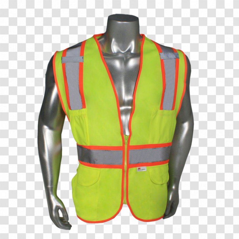 Jacket Gilets Sleeveless Shirt Waistcoat Oilskin - Safety Vest Transparent PNG