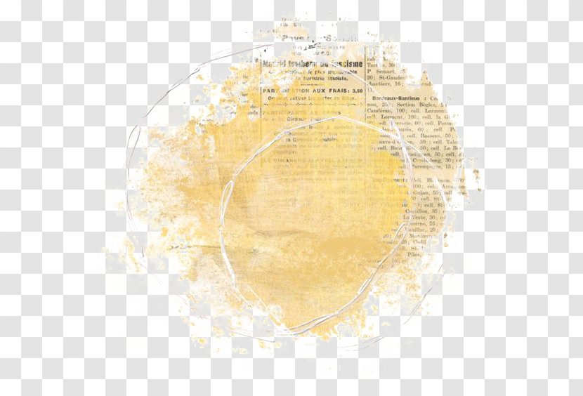 Yellow Circle Pattern - Text - Ink Jet Transparent PNG